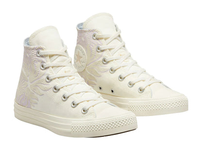 Tenis Converse Chuck Taylor All Star Blanco y Morado para Mujer