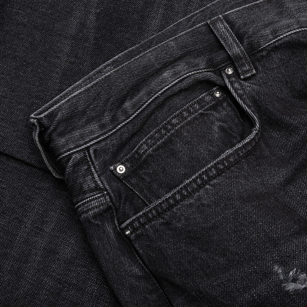 Released Hem Straight Jean Vintage Black