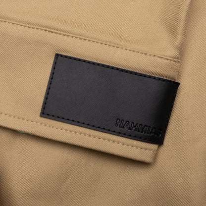 Crochet Patch Worker Jacket Sand