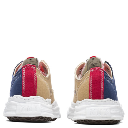 Hank Low OG Sole Toe Cap Canvas Sneaker Navy Beige