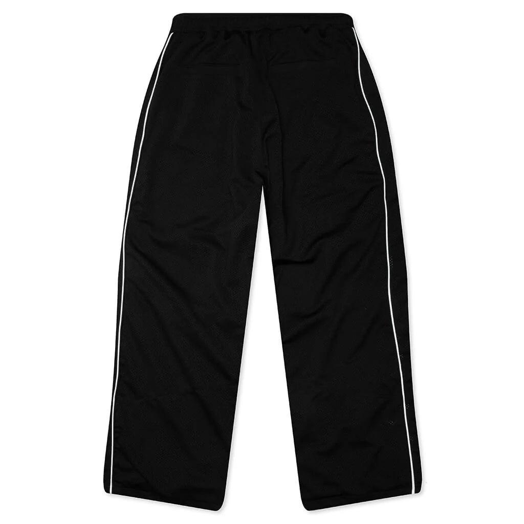 Rhude Mesh Piping Parachute Track Pant Black White