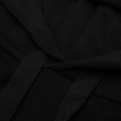 Floral Logo Hoodie Black