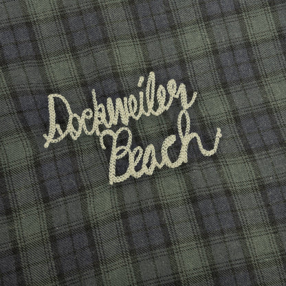 Dockweiler Flannel Overshirt Navy