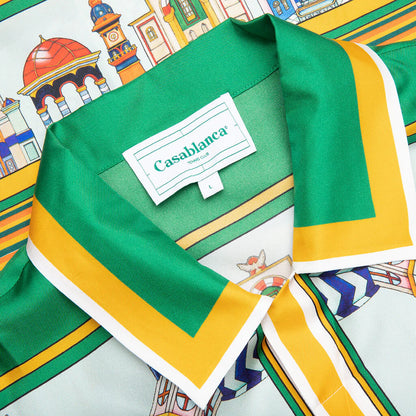 Cityscape Silk Twill Shirt Multi