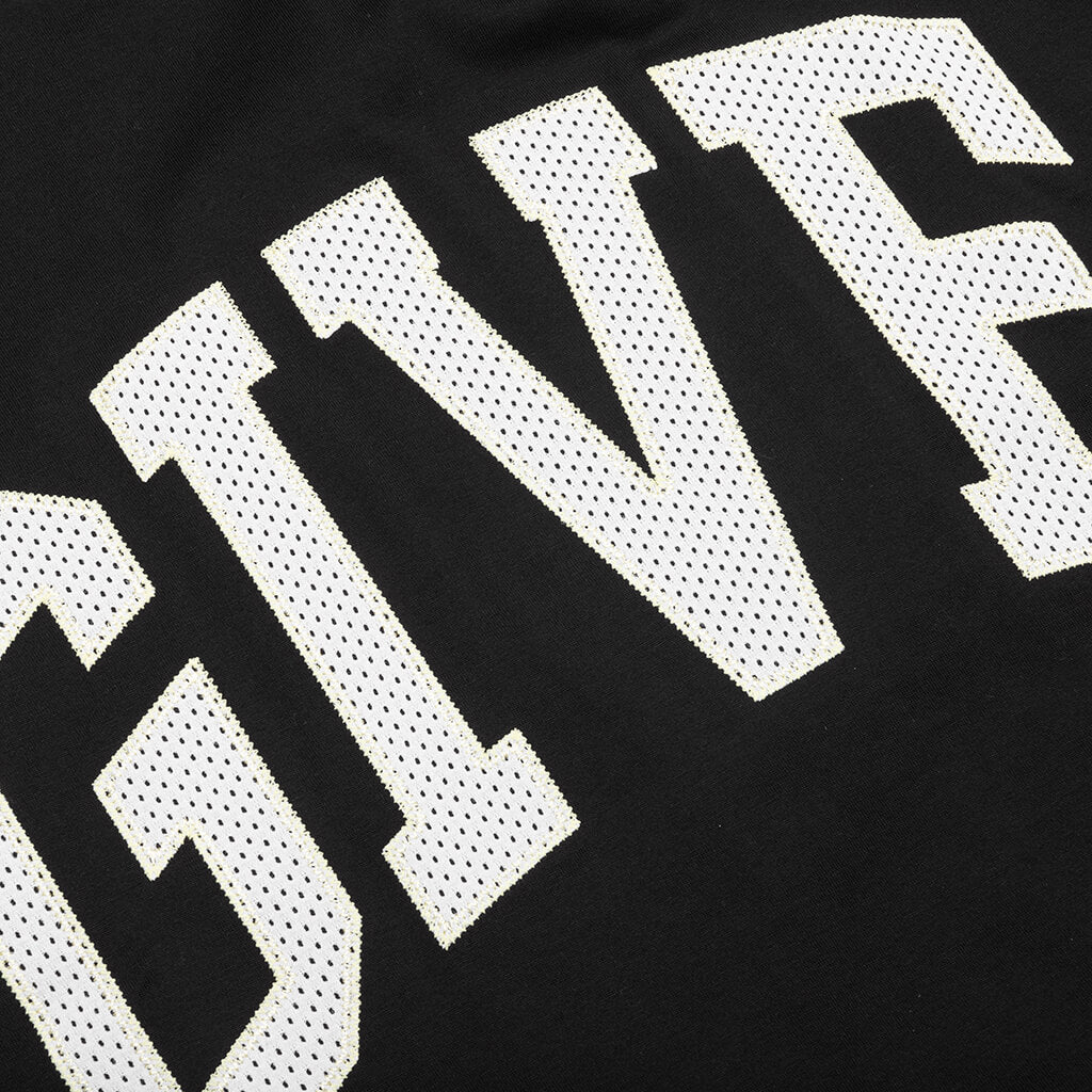 College Boxy Fit T Shirt Black