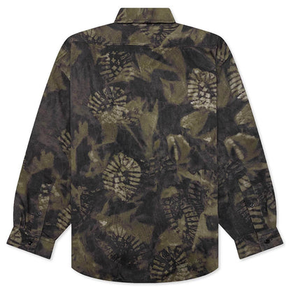 Osetar Boot Print Overshirt Washed Black