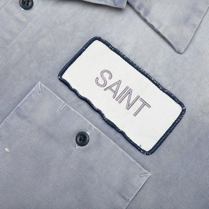 Line Cotton Shirt Navy