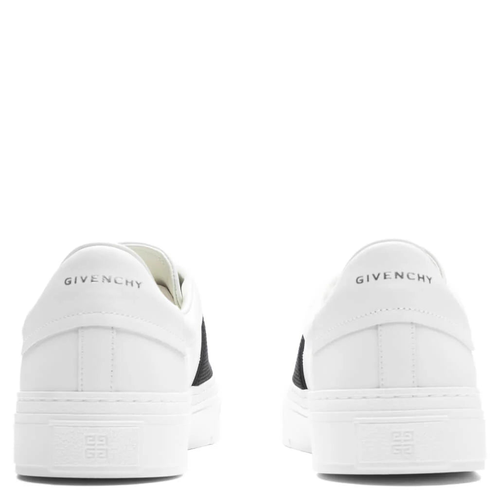 City Sport Sneakers w Elastic White Black