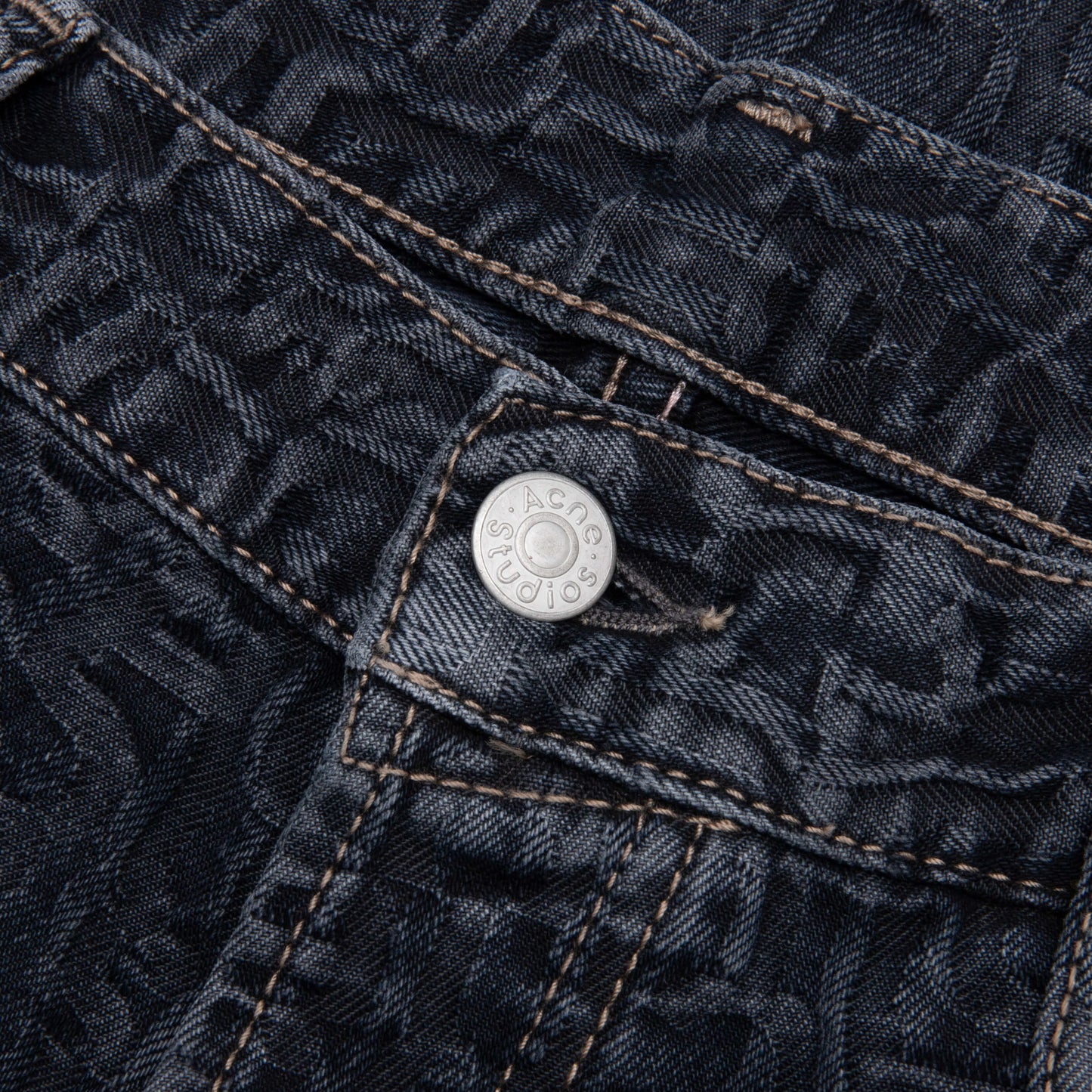Baggy Fit Jeans 1981M Monogram Blue Black