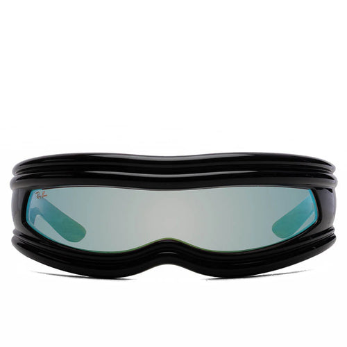 Ray Ban x AAP Rocky Ultra Wrap 001 Black Light Grey Mirror Blue