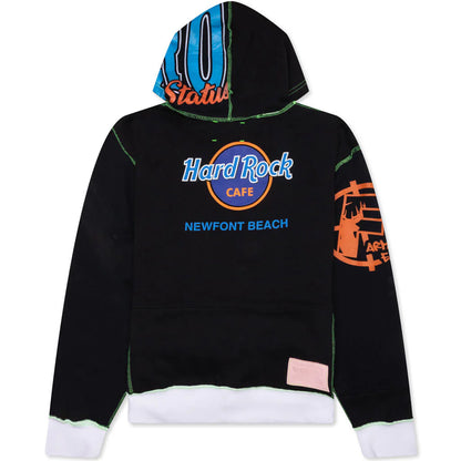 Halifax Reconstructed Full Zip Hoodie Black