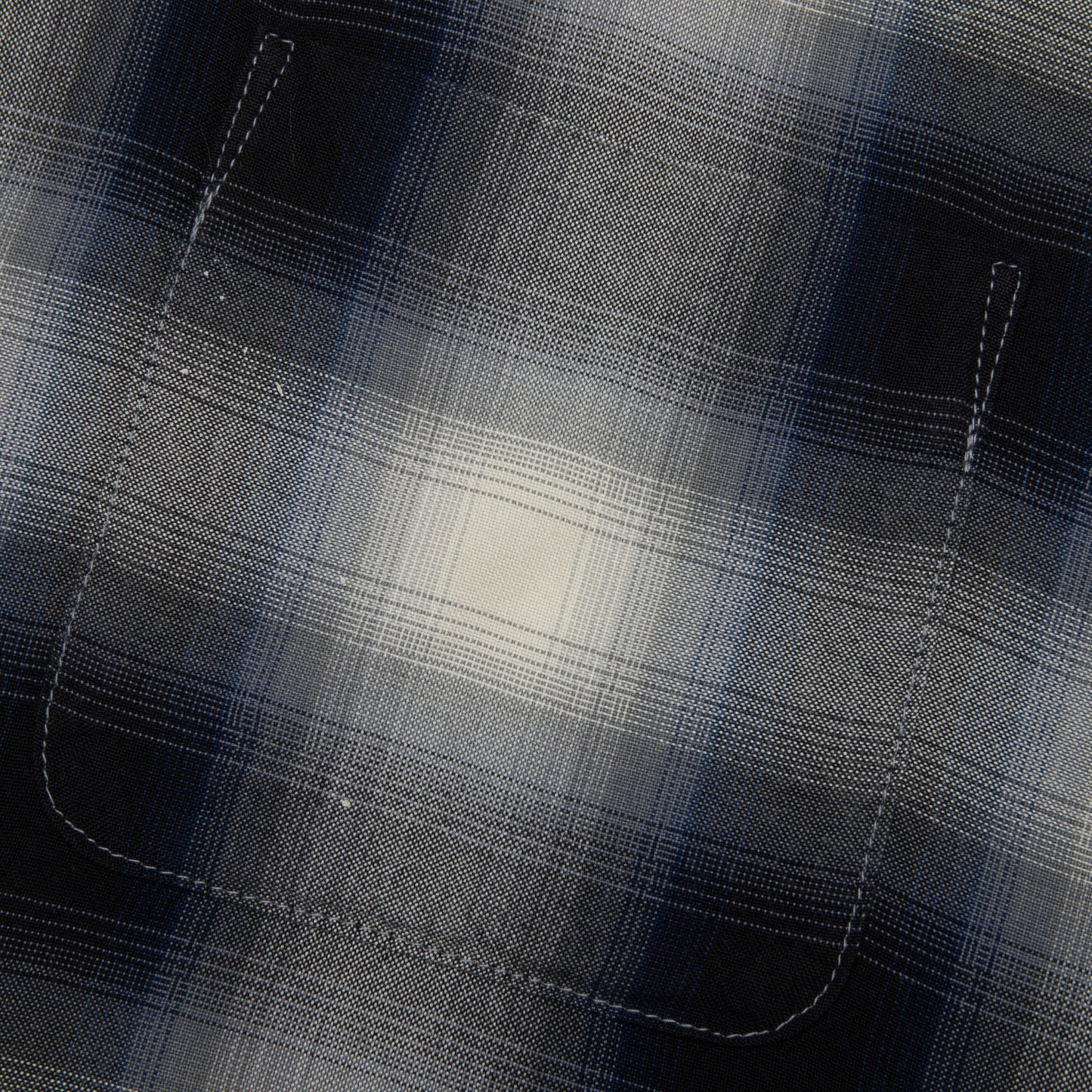 Saint Michael x Lastman Mx6 Checkered L S Buttonup Shirt Navy