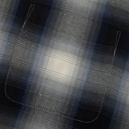 Saint Michael x Lastman Mx6 Checkered L S Buttonup Shirt Navy