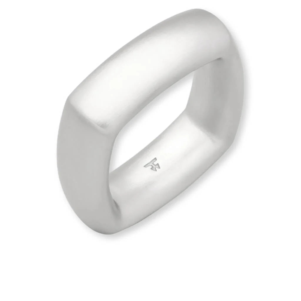 Frame Ring Satin S925 Sterling Silver