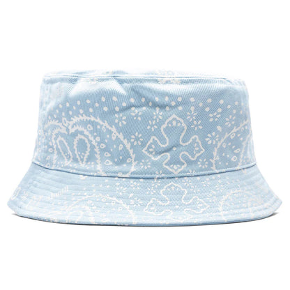 Bandana Canvas Bucket Hat Blue White