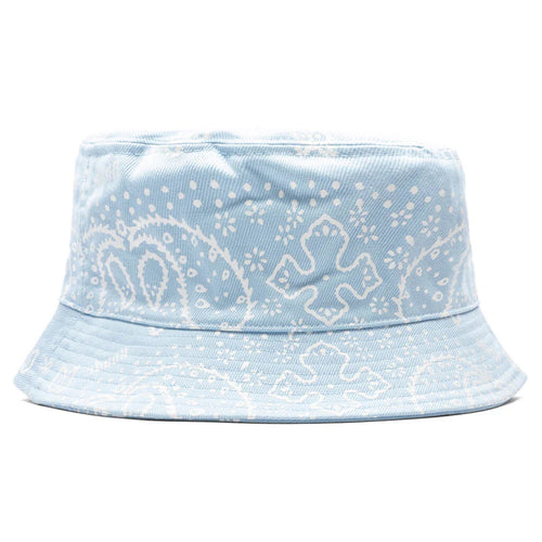Bandana Canvas Bucket Hat Blue White