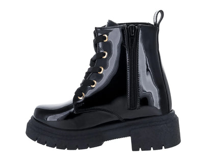 Botas Kassandra de Charol Negro para Niña