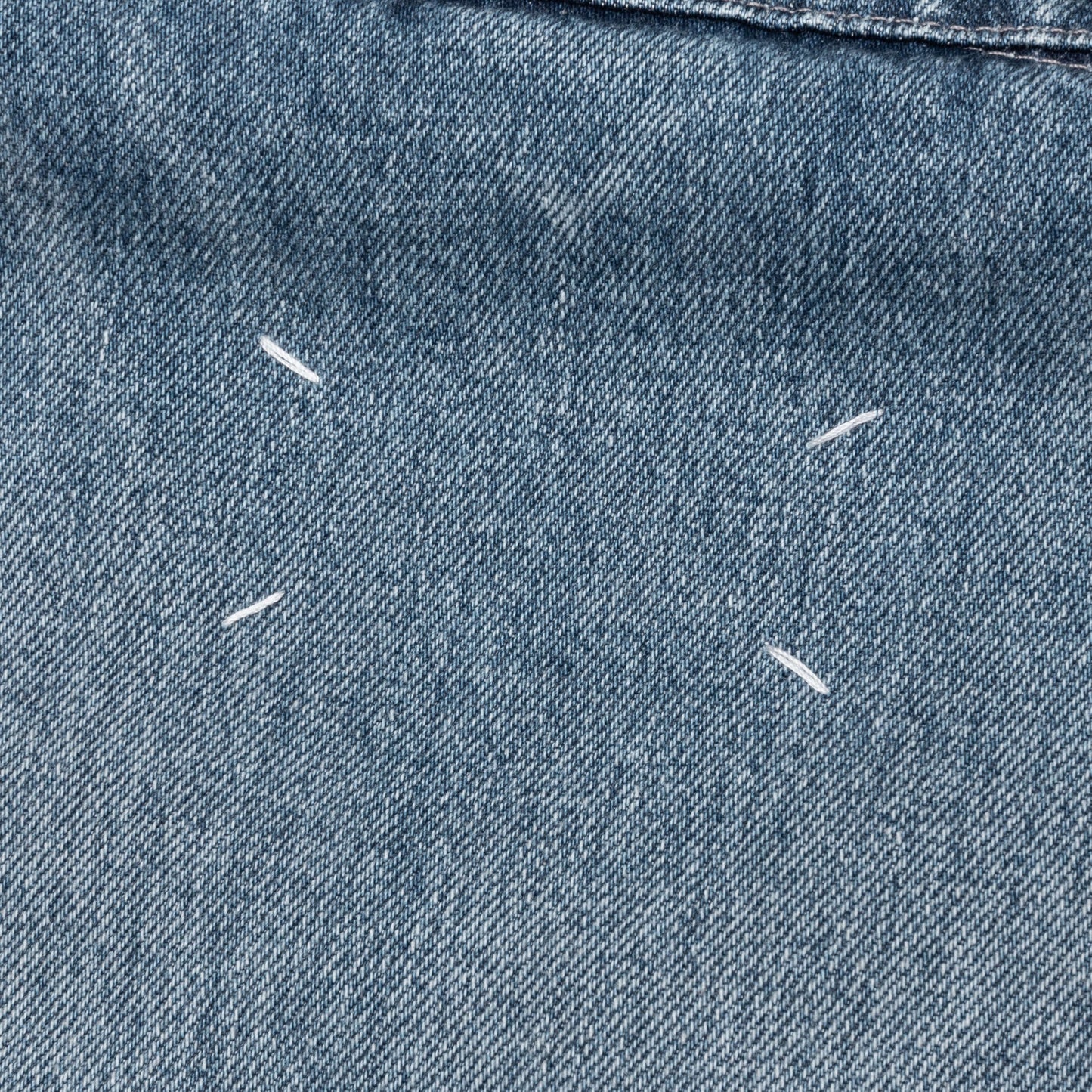 Denim Jacket with Corduroy Collar Light Blue
