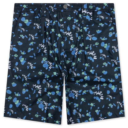 Blue Poplin Shorts Ink
