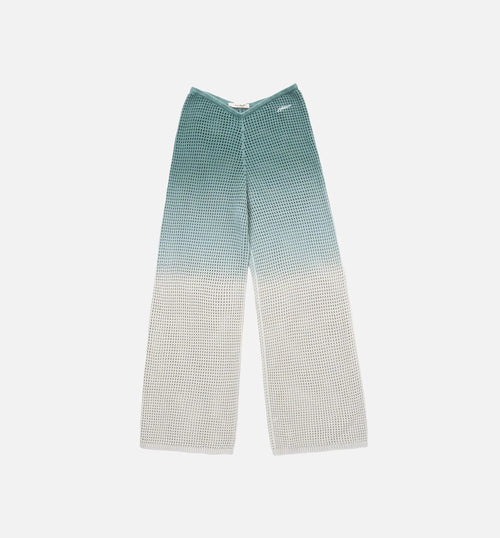 Crochet Ombre Womens Pants Green