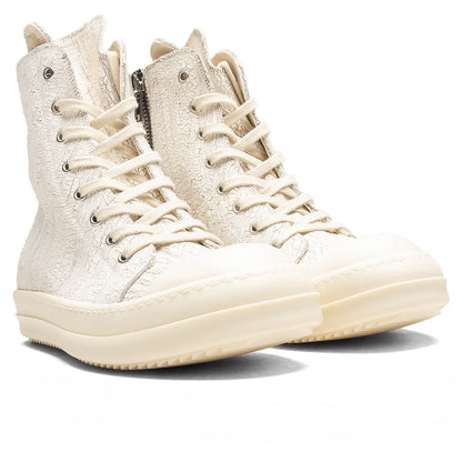 Denim Sneaks Milk White