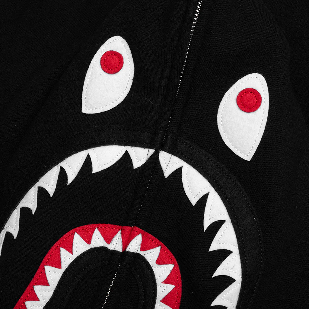 2nd Shark Full Zip Hoodie Black