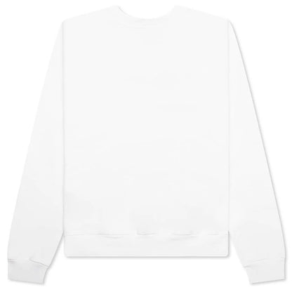 Scribble Printed Sweatshirt Natural White