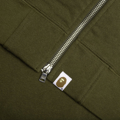 Military Shark Relaxed Fit Full Zip Hoodie Olive Drab