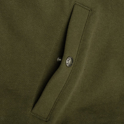 Military Shark Relaxed Fit Full Zip Hoodie Olive Drab