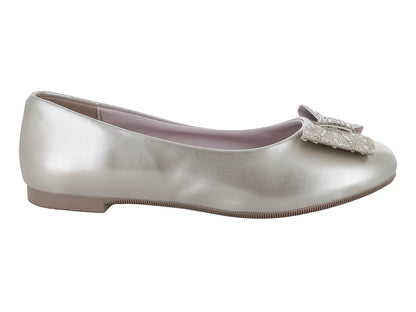 Zapatos Planos Tropicana Metalizados Mercurio para Niña