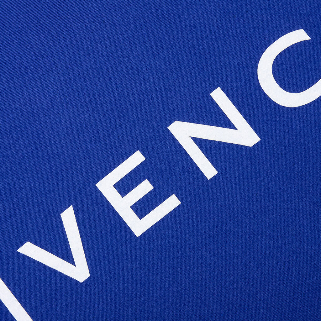 Classic Fit Branding Bonded T Shirt Ocean Blue