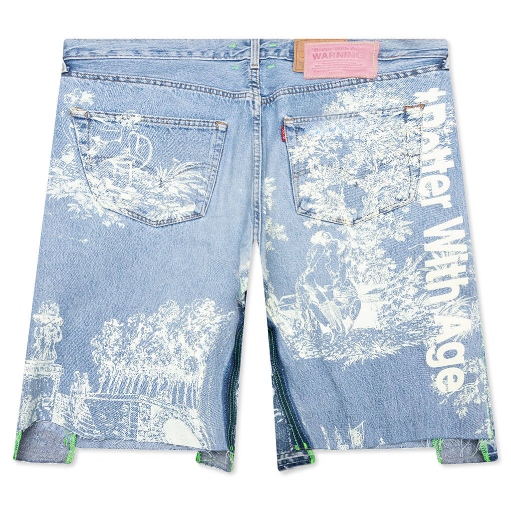 Teresa Double Wide Denim Short Indigo