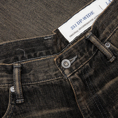 Savage Denim DP Wide Pants Black