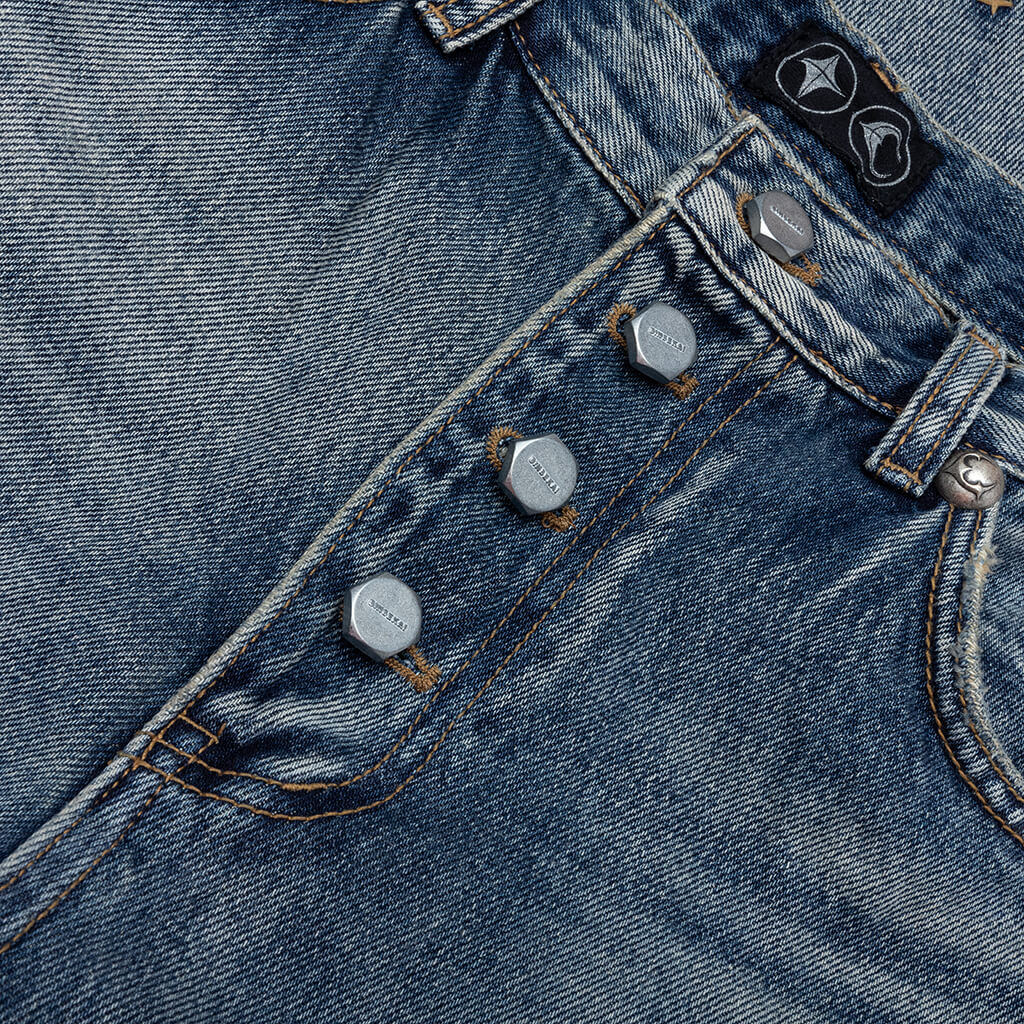 Vintage Double Knee Pants Blue