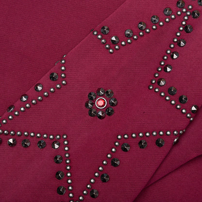 Star Studded Crewneck Burgundy