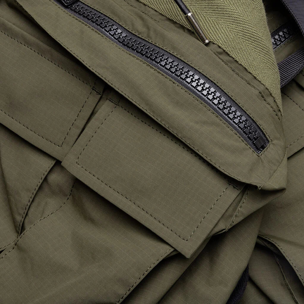 Matte Taffeta Reversible Blouson Black
