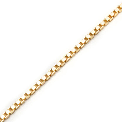 Square Chain Gold 925 Sterling Silver 9K Gold
