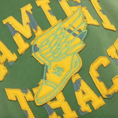 Track Cut Off Crewneck Green