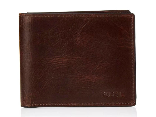 Cartera Fossil de Cuero Color Café