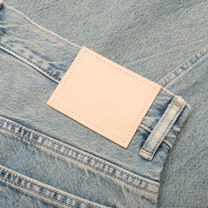 Loose Fit Jeans Blue Beige