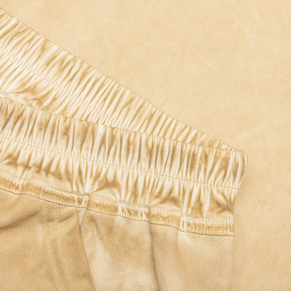 Creatch Wide Cargo Drawstring Pants Pearl Milk