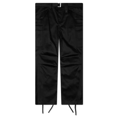 Cotton Chino Pants Black