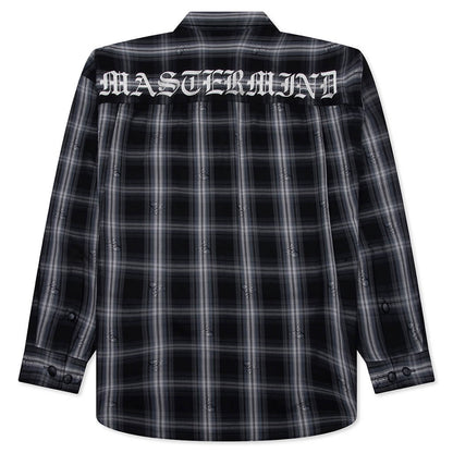 Plaid Flannel Shirt Black