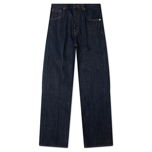Straight Leg Jeans Dark Blue