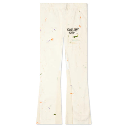 Logo Flare Sweatpants White