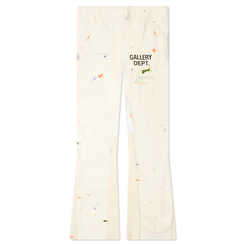 Logo Flare Sweatpants White