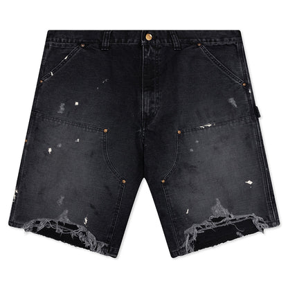 Double Knee Shorts Black