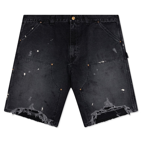 Double Knee Shorts Black