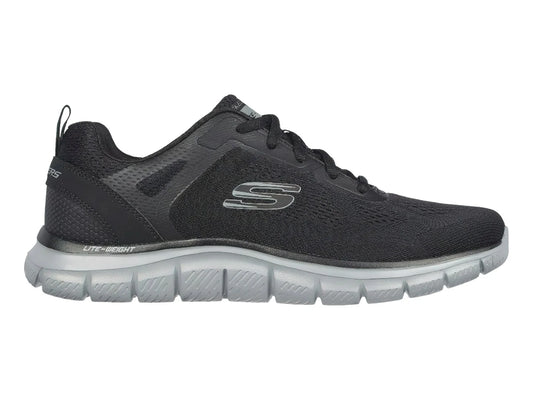 Tenis Skechers Track Negro y Gris para Hombre