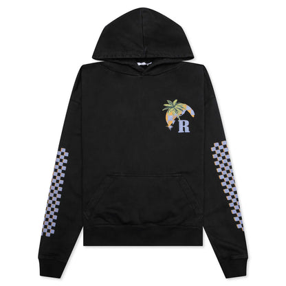 Moonlight Tropics Hoodie Vintage Black
